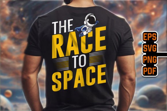 Download The Race to Space Unique T Shirt Design - T shirt design Collection